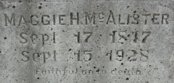 Maqggie H. McAlister