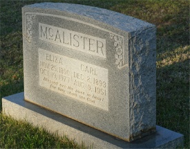 Carl & Eliza McAlister