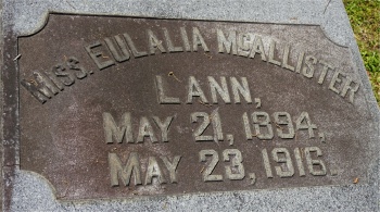 Eulalia McAllister Lann