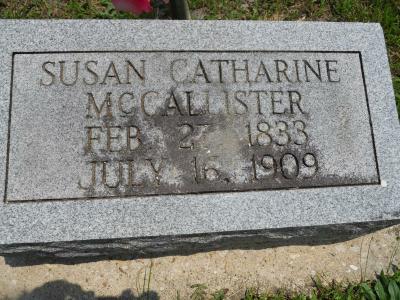 Susan Catharine Cherry McCallister