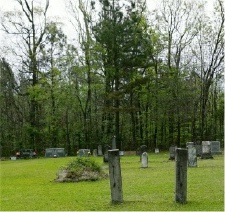 McAllister Cemetery old gateposts